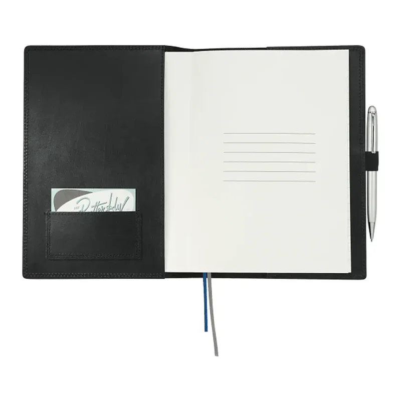 Personalized Uptown Refillable Leather JournalBook (7" x 10") — view 2