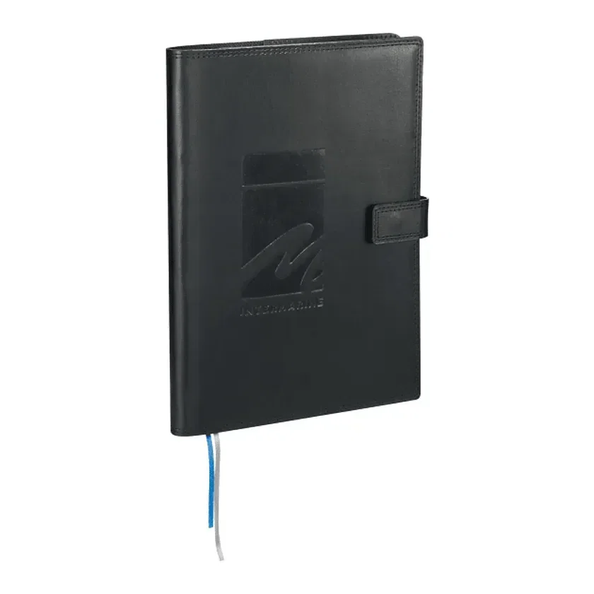 Personalized Uptown Refillable Leather JournalBook (7" x 10") — view 4