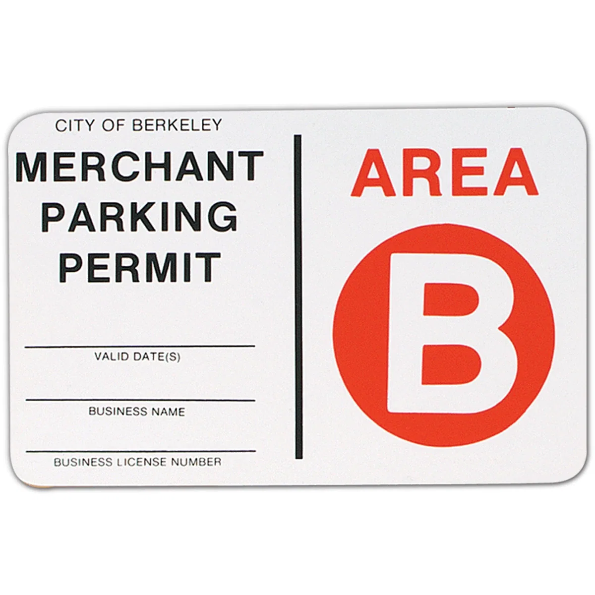 Economy Plastic Signs: 75-100 sq. in. — view 2