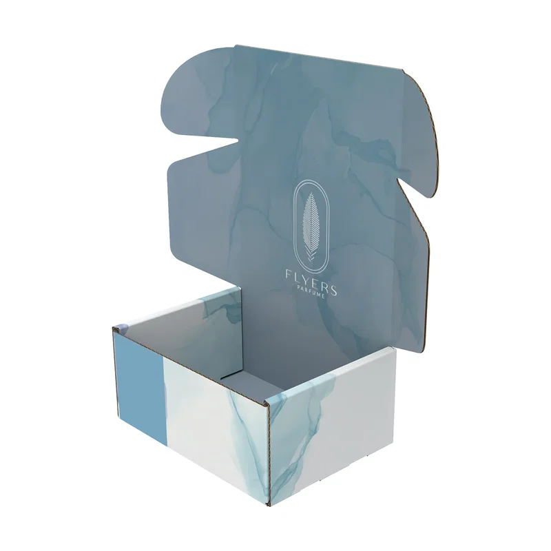 Lid panel offers a wide printable surface for artwork