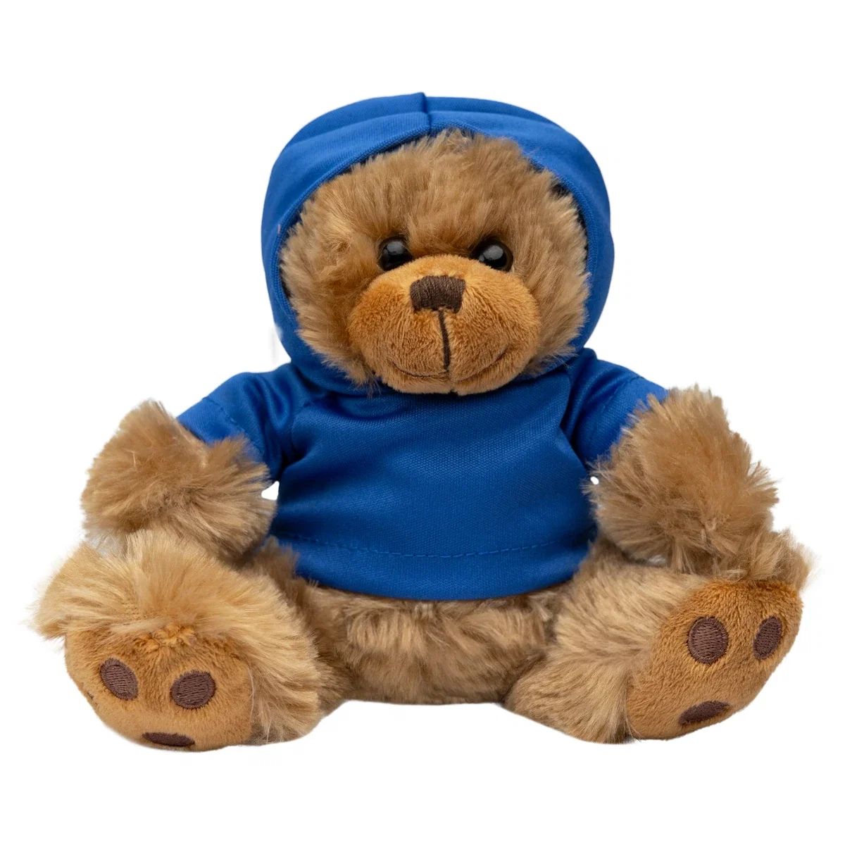 Back of the plush animal showing its rounded shape