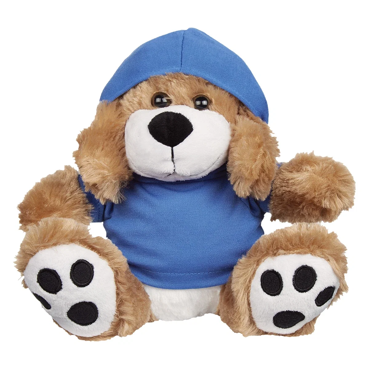 Back of the soft toy showing its rounded shape