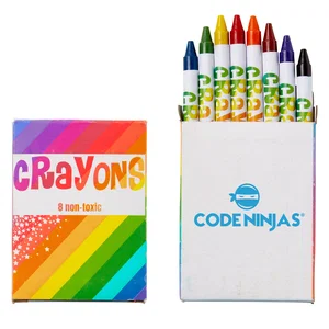 Custom Printed 8 Count Crayon Pack