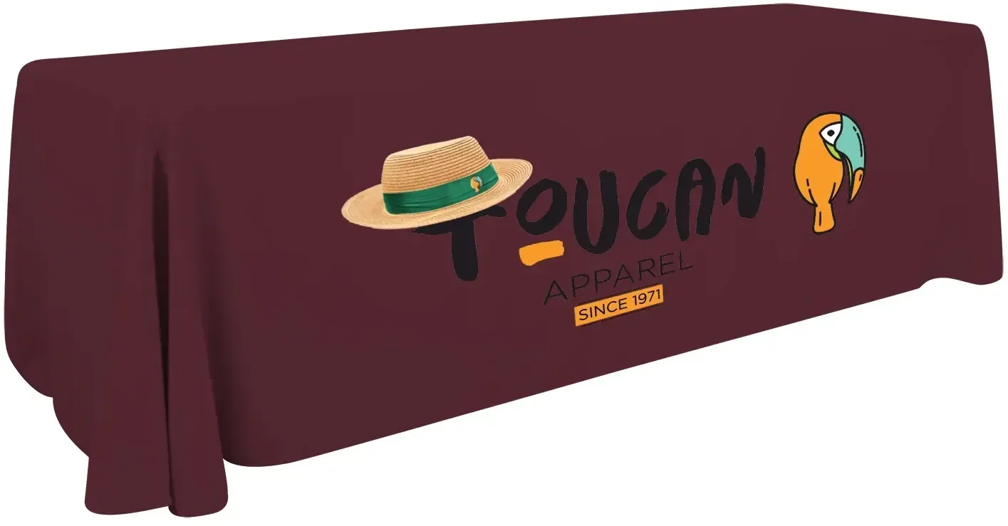 8' Economy Table Throw (Full-Color Front Only) — view 10