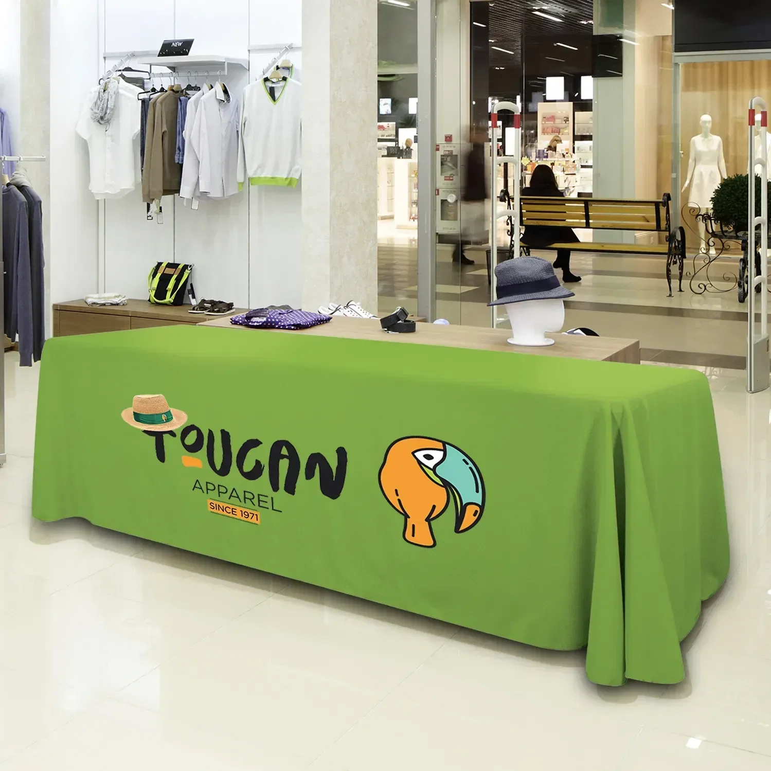 8' Economy Table Throw (Full-Color Front Only) — view 5