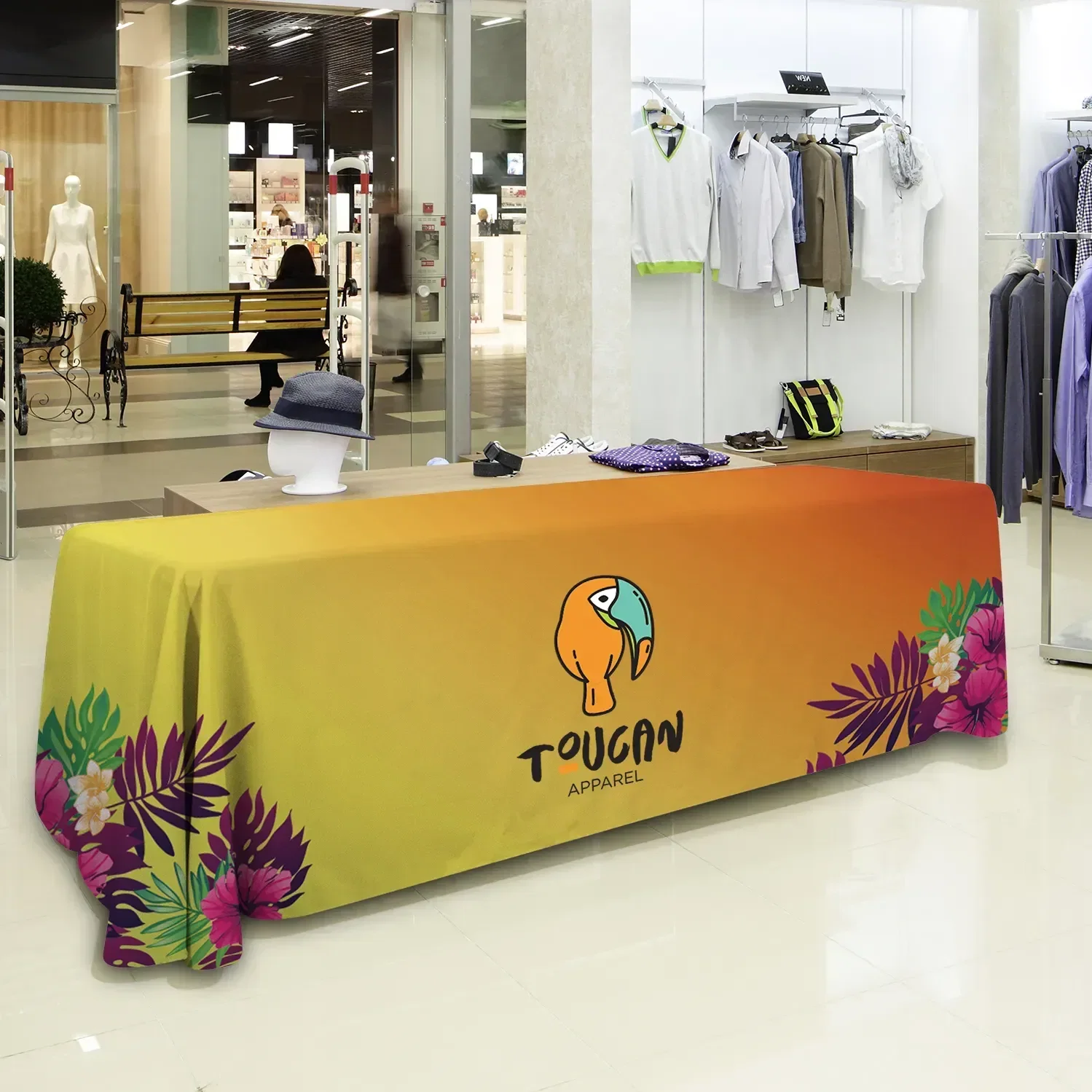 8' Economy Table Throw (Full-Color Full-Bleed) — view 2
