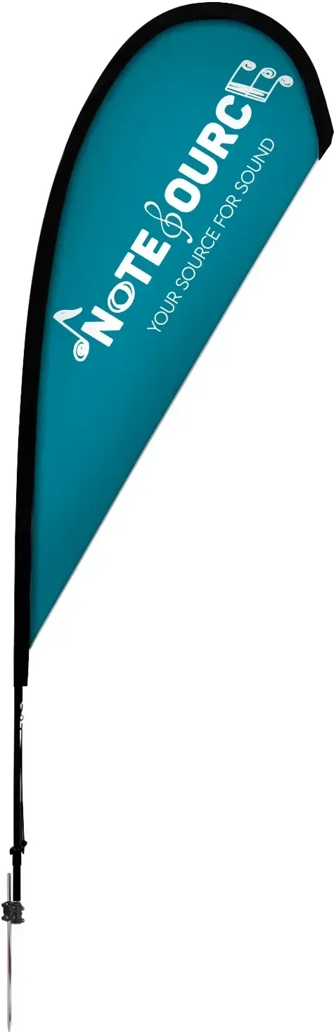 8' Elite Teardrop Nylon Sail Sign Kit (Single-Sided with Ground Spike) — view 5