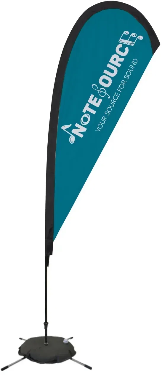 8' Elite Teardrop Nylon Sail Sign Kit (Single-Sided with Scissor Base) — view 6