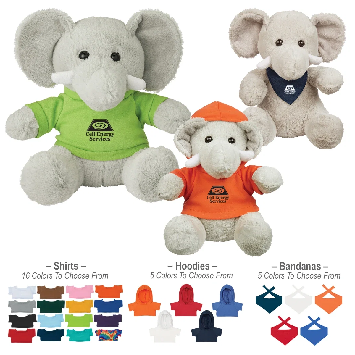 Side view of the seated stuffed animal