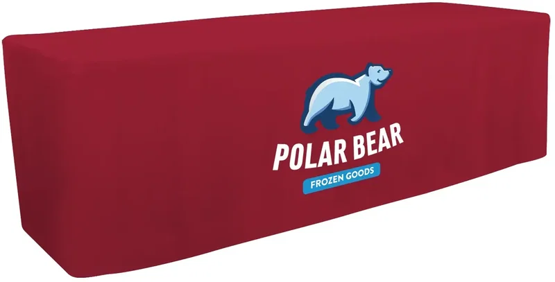 8' Fitted Table Throw (Full-Color Front Only) — view 26