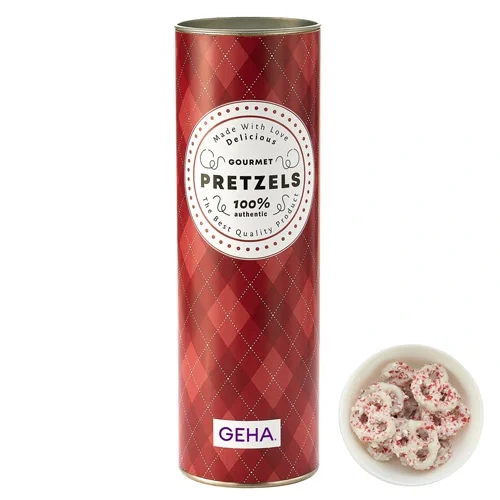 8-Inch Tube with Chocolate Pretzels — view 3