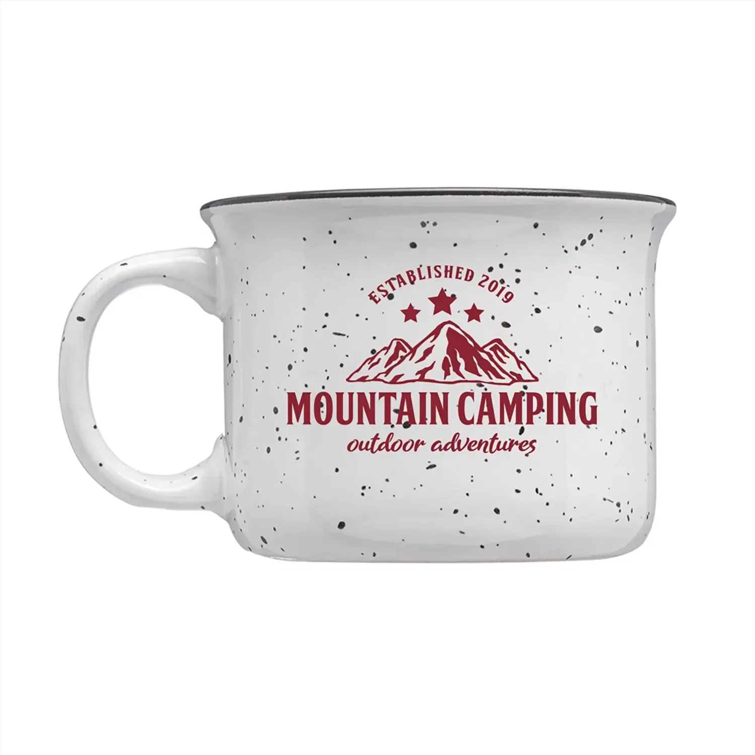 8 oz. Speckled Hearth Ceramic Mug (1 color imprint) — view 2