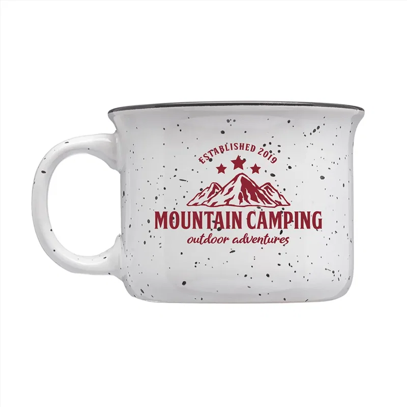 8 oz. Speckled Hearth Ceramic Mug (1 color imprint) — view 2