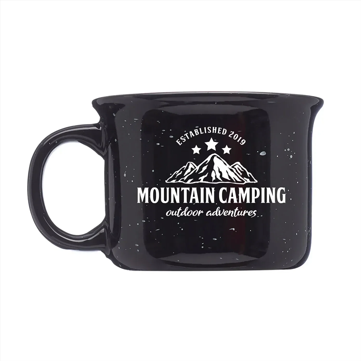 8 oz. Speckled Hearth Ceramic Mug (1 color imprint) — view 3