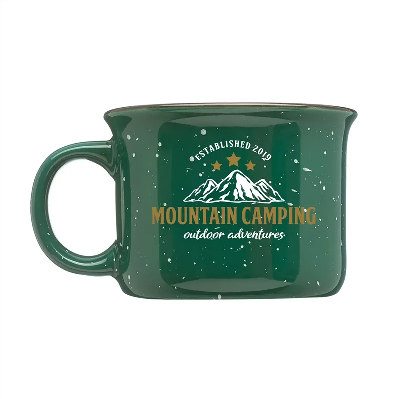 Custom Speckled Ceramic Mug (8 oz.) with Logo Imprint — view 6
