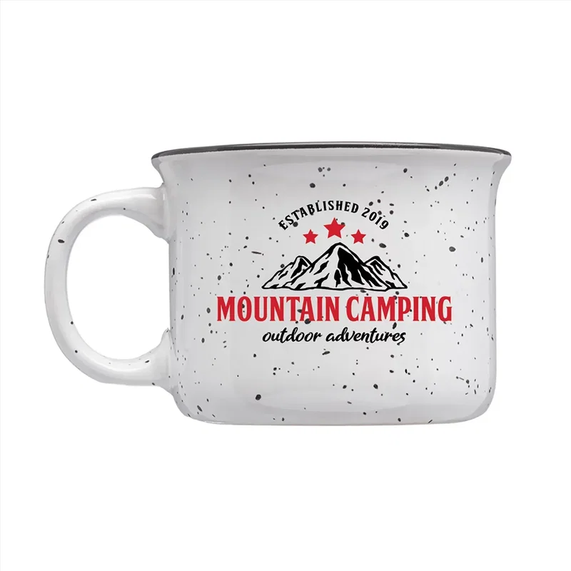 Custom Speckled Ceramic Mug (8 oz.) with Logo Imprint — view 7