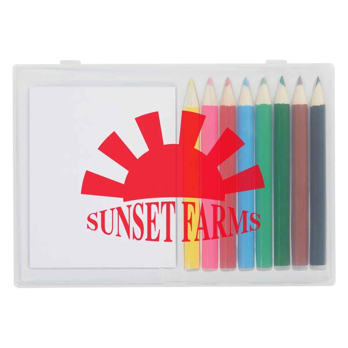 Angled view of the slim art kit