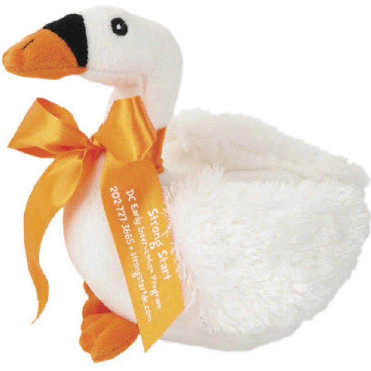 Imprinted Plush Swan Beanie - 8"