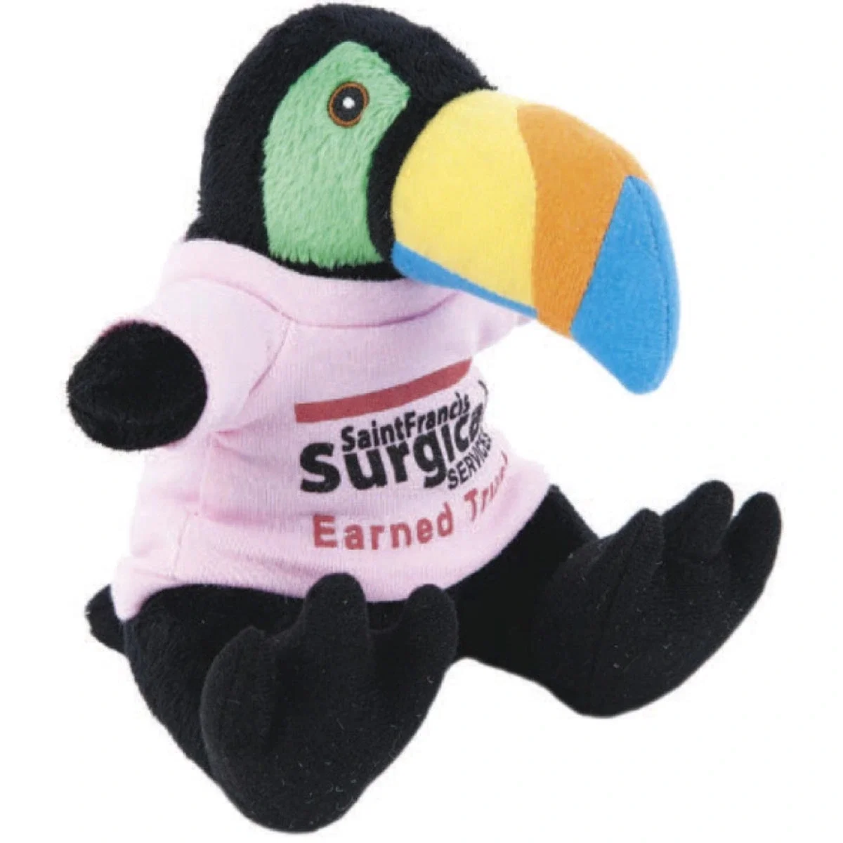 Customized Plush Toucan Beanie - 8"