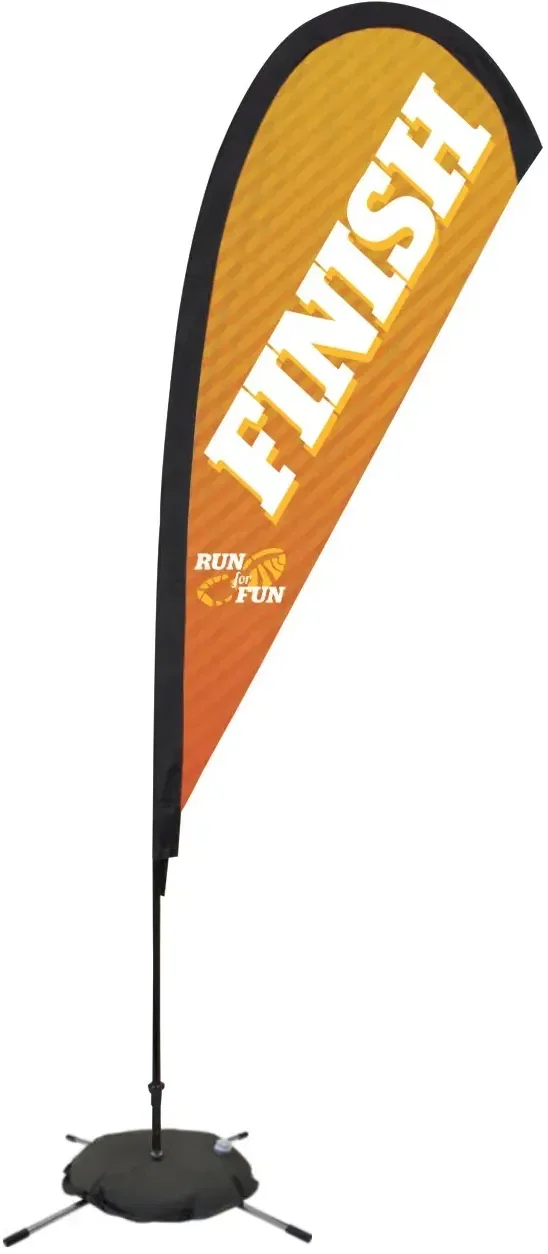 8' Premium Teardrop Sail Sign Kit (Single-Sided with Scissor Base) — view 7