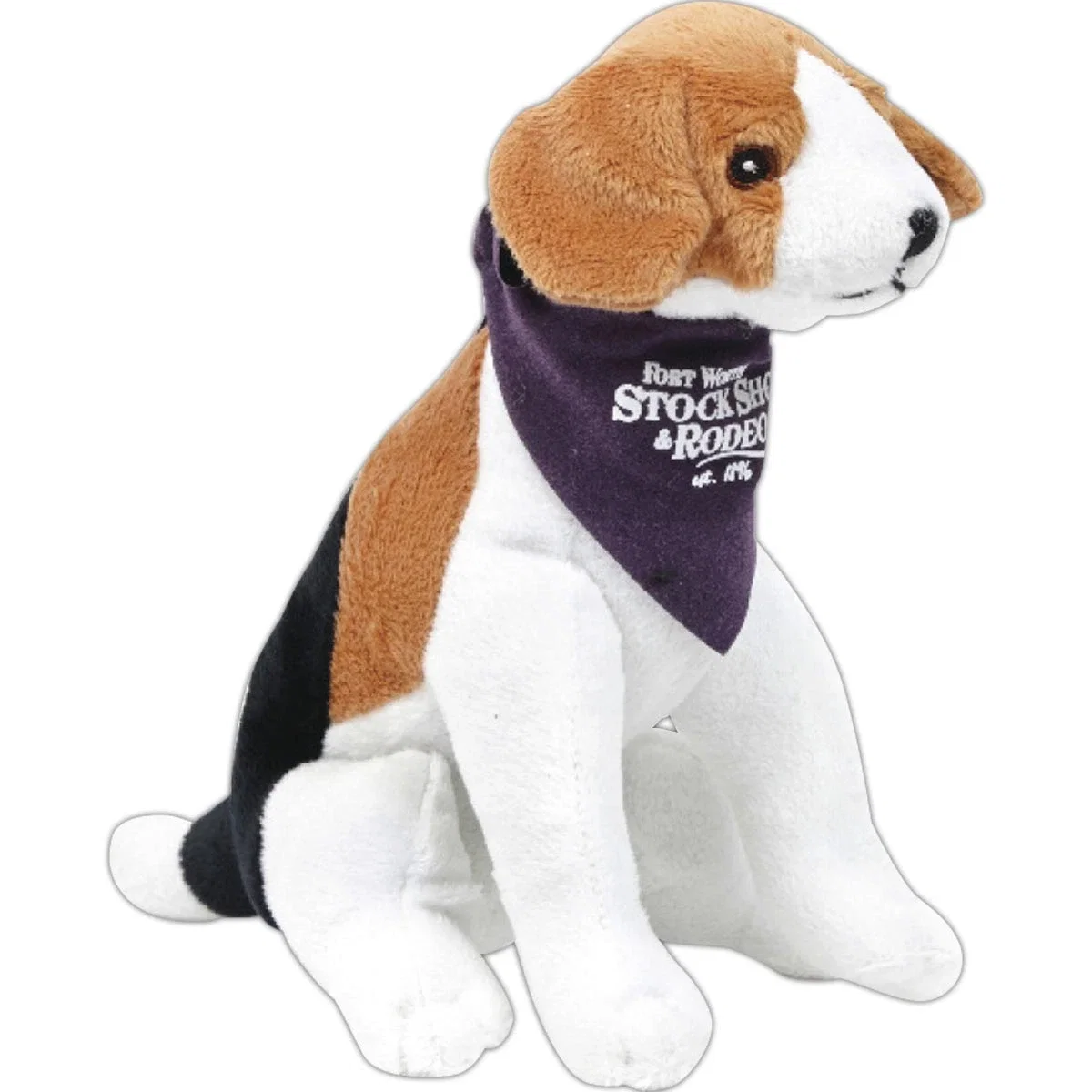Realistic Beagle Stuffed Animal - 8"