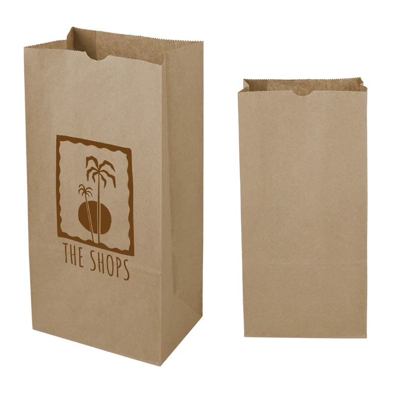 8# SOS Kraft Paper Bag – 6.12" x 12.43" — view 4