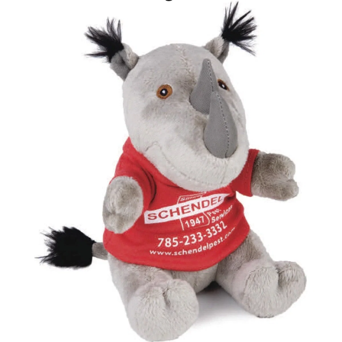 Super Soft Stuffed Rhino - 8"