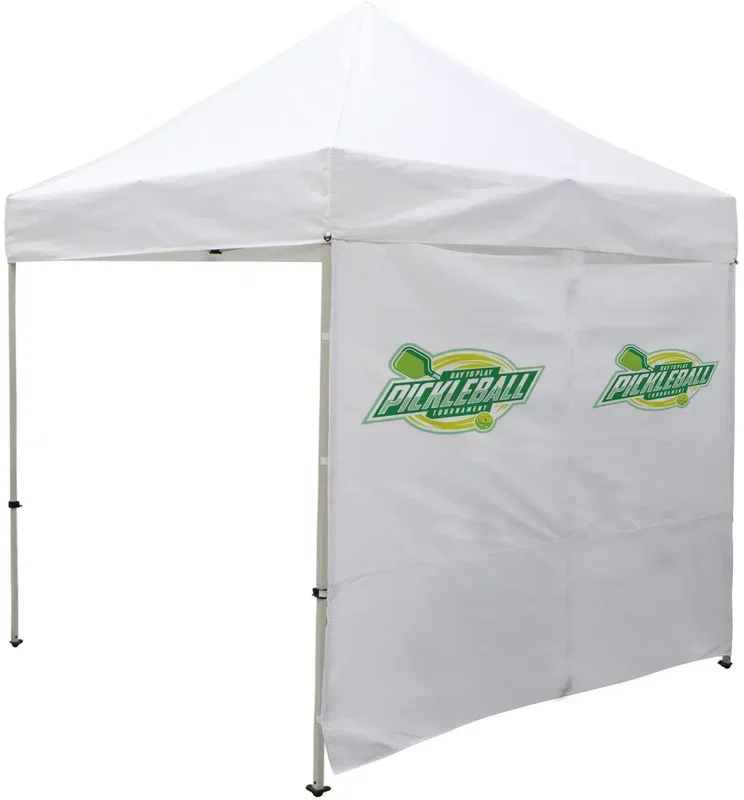 8' Tent Wall with Middle Zipper (Full-Color Imprint) — view 3