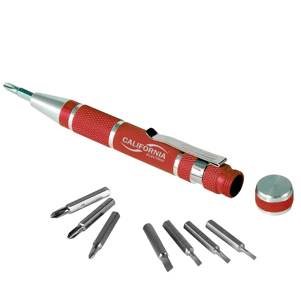 8 Tip Screwdriver — Red — view 2