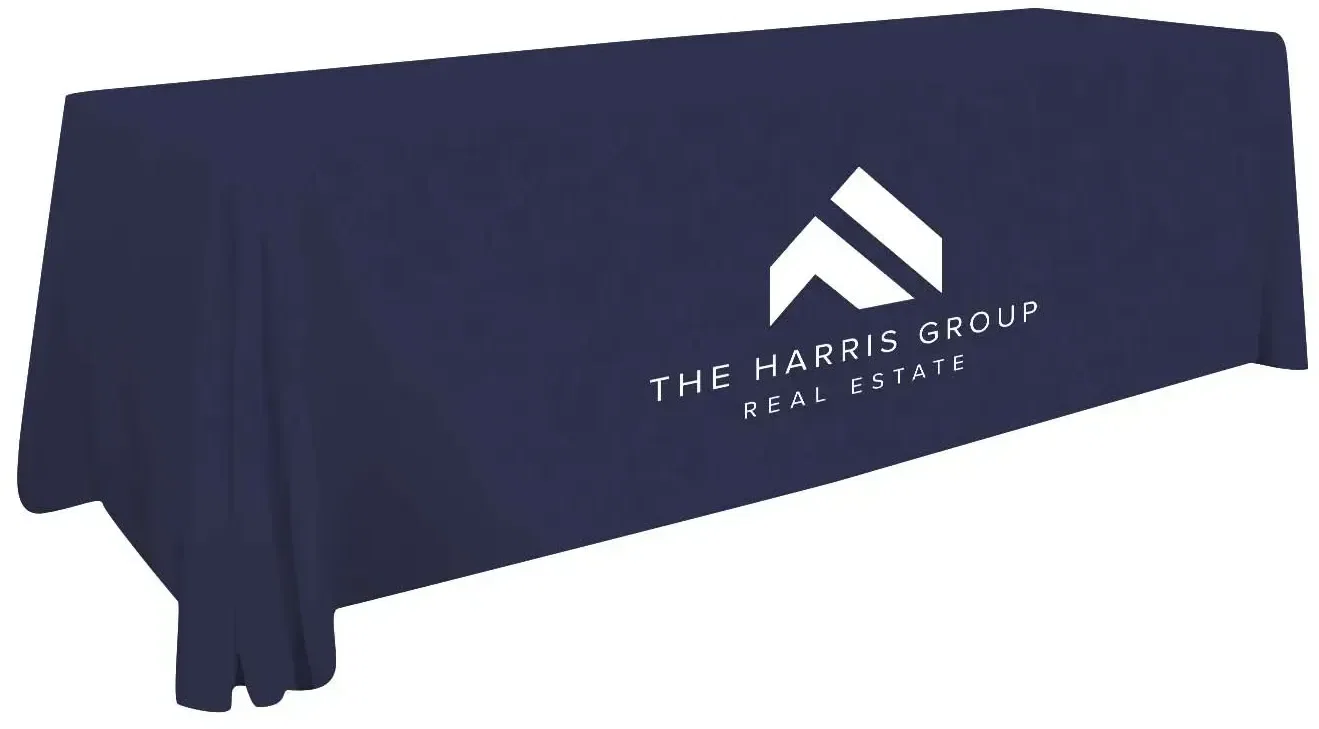8' Value Lite Table Throw (White Imprint, One Location) — view 2