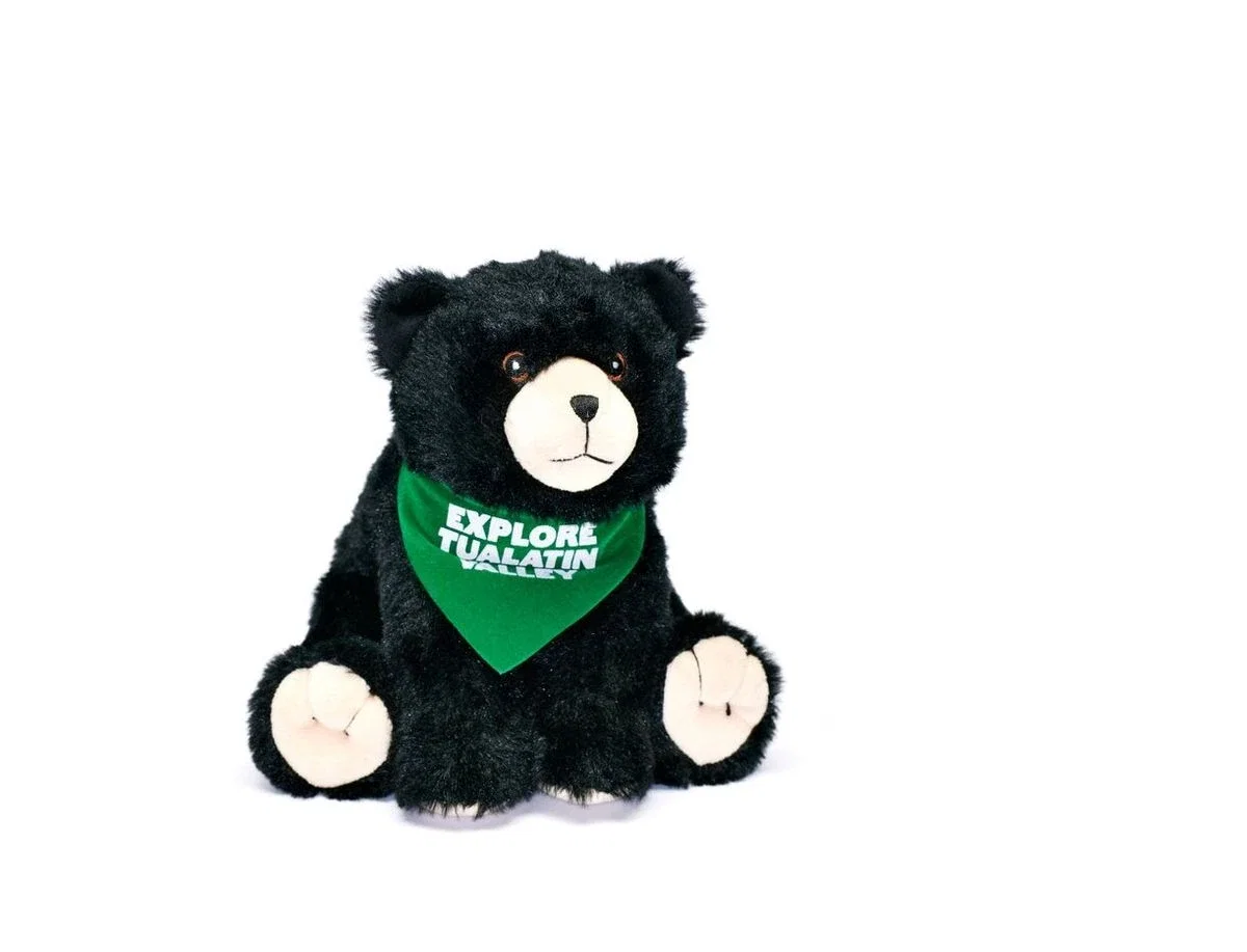 8" Wild Outdoor Sitting Black Bear