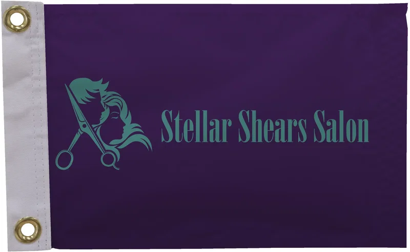 8" x 12" Nylon Flag Single-Sided — view 3