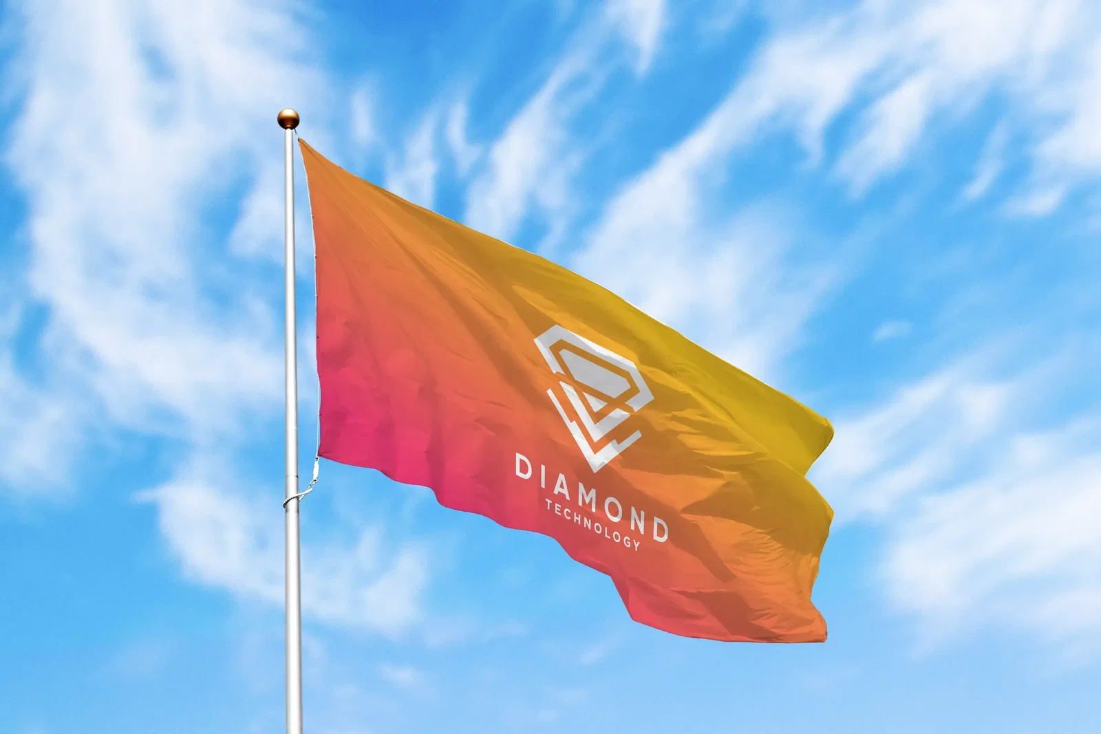 8' x 12' Nylon Flag Single-Sided — view 4