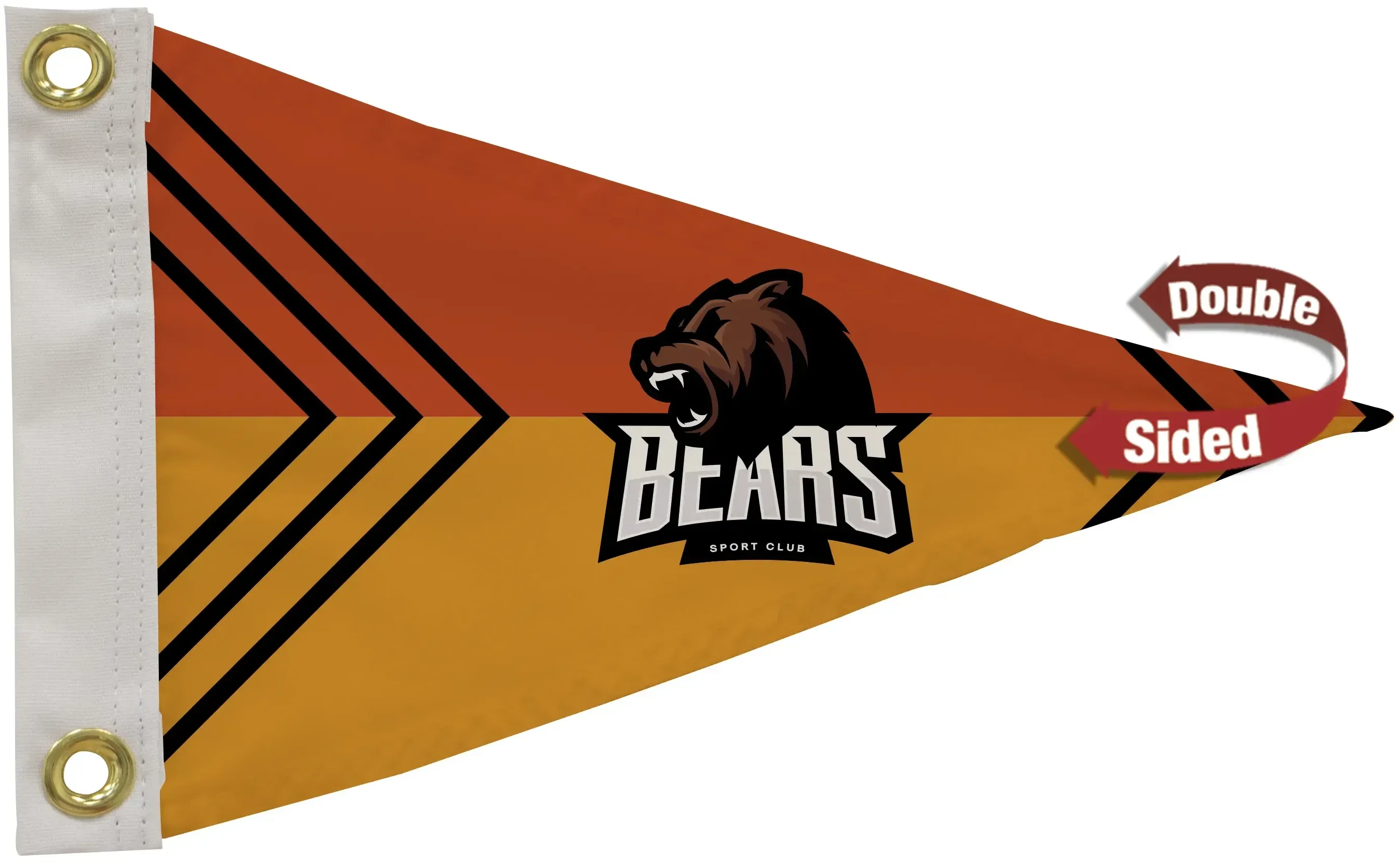 8" x 12" Nylon Pennant Flag Double-Sided — view 2