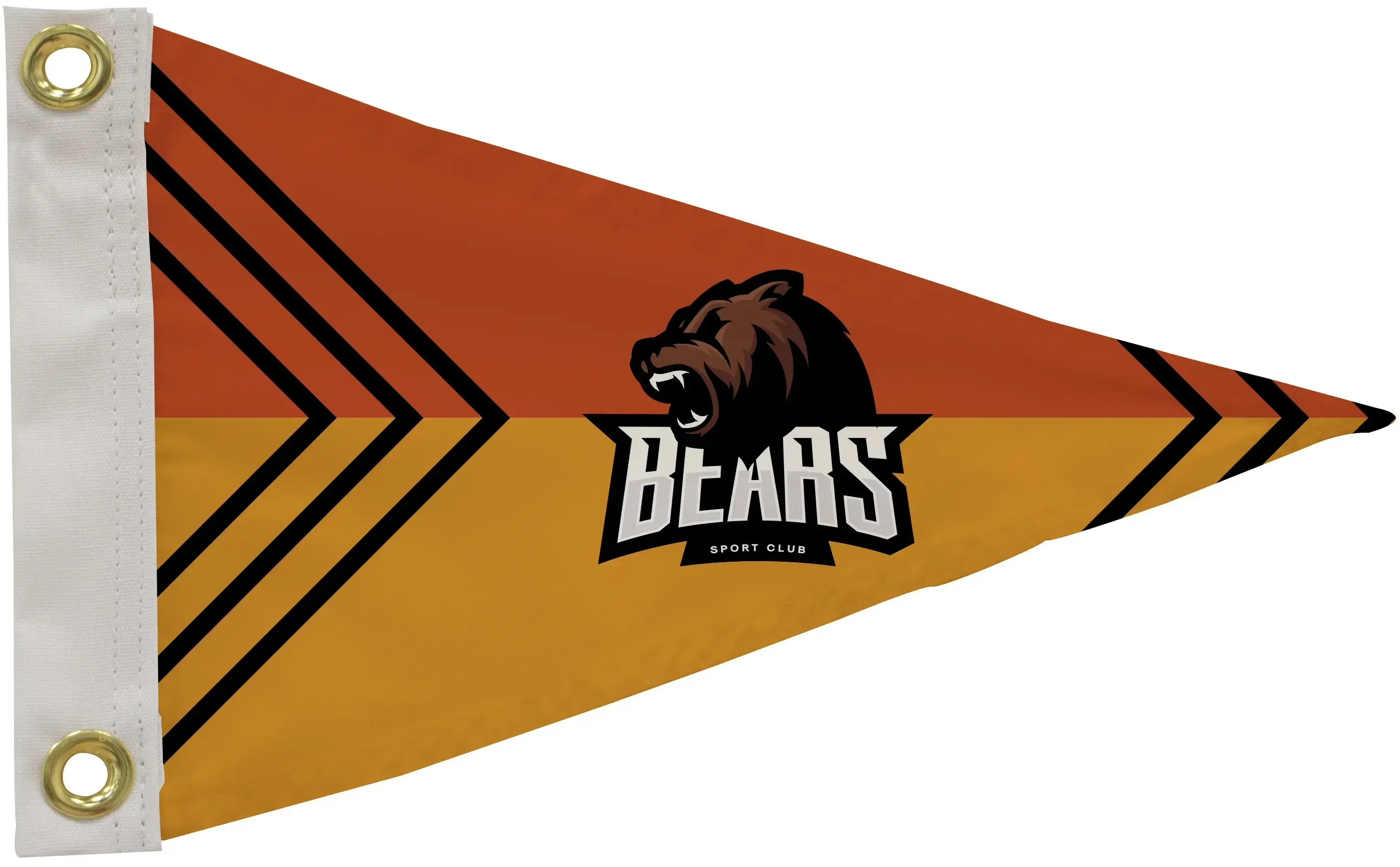 8" x 12" Nylon Pennant Flag Single-Sided — view 2