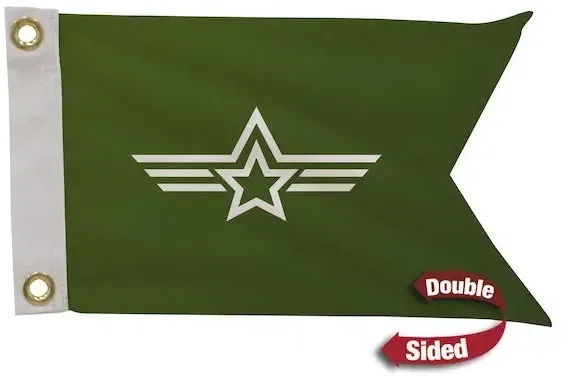 8" x 12" Polyester Guidon Flag Double-Sided