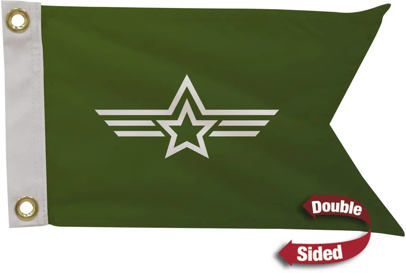 8" x 12" Polyester Guidon Flag Double-Sided — view 2