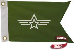 8" x 12" Polyester Guidon Flag Double-Sided