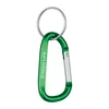 Carabiner With Split Ring - 8mm in Green