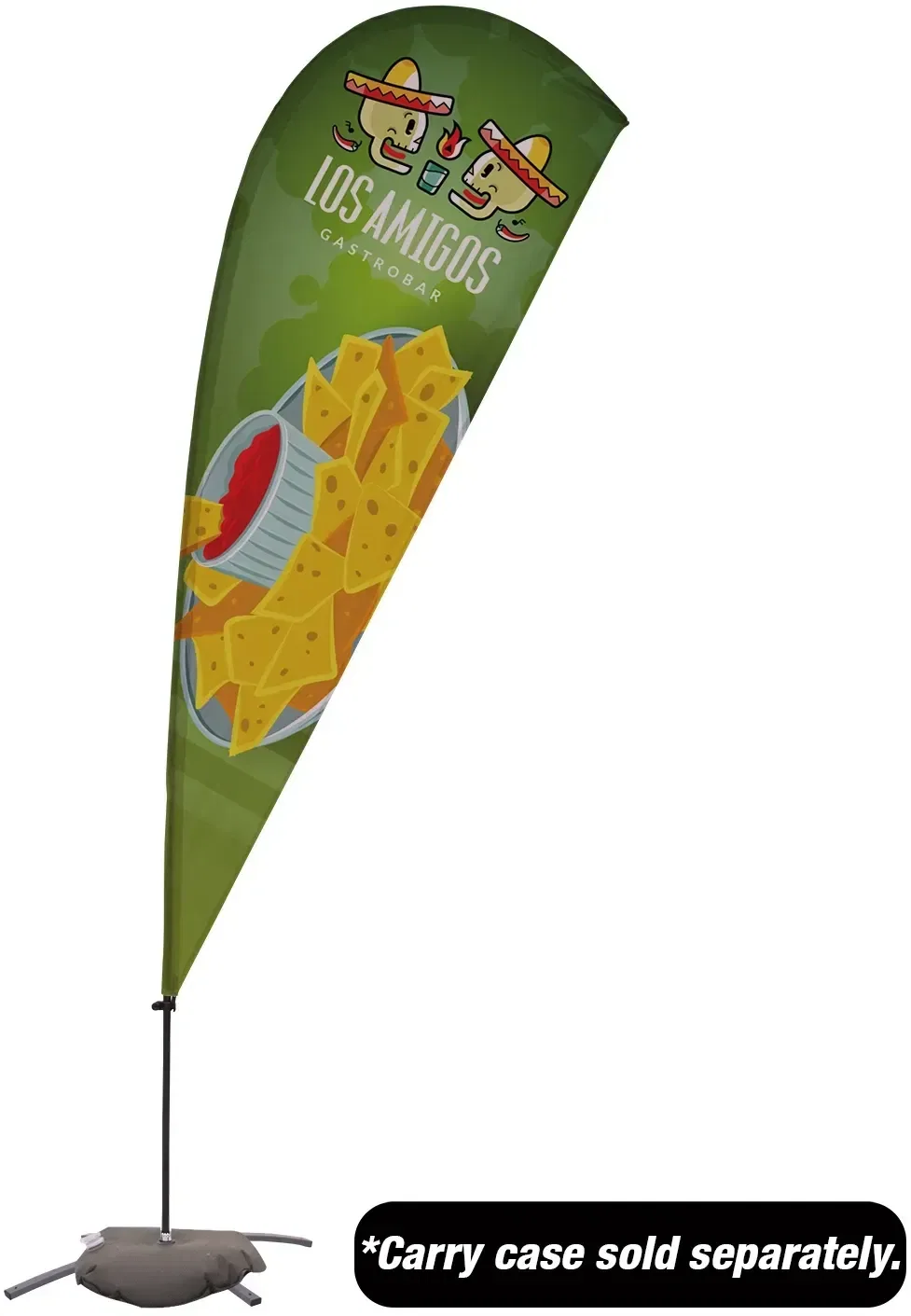 9.5' Value Teardrop Sail Sign Kit (Single-Sided with Cross Base) — view 4