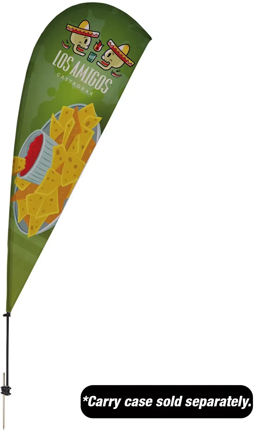 9.5' Value Teardrop Sail Sign Kit (Single-Sided with Value Spike) — view 3