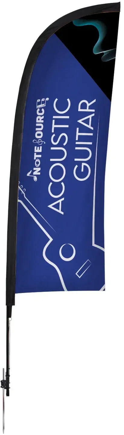 9' Elite Blade Nylon Sail Sign Kit (Single-Sided with Ground Spike) — view 3