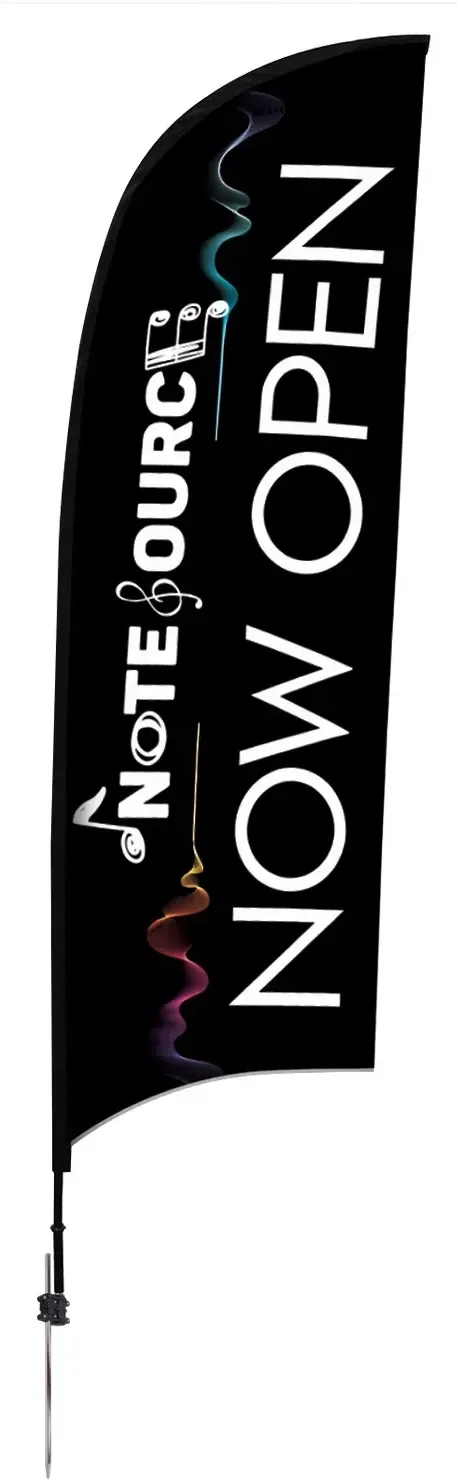 9' Elite Razor Nylon Sail Sign Kit (Single-Sided with Ground Spike) — view 5
