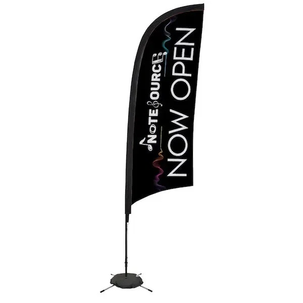 9' Elite Razor Nylon Sail Sign Kit (Single-Sided with Scissor Base)