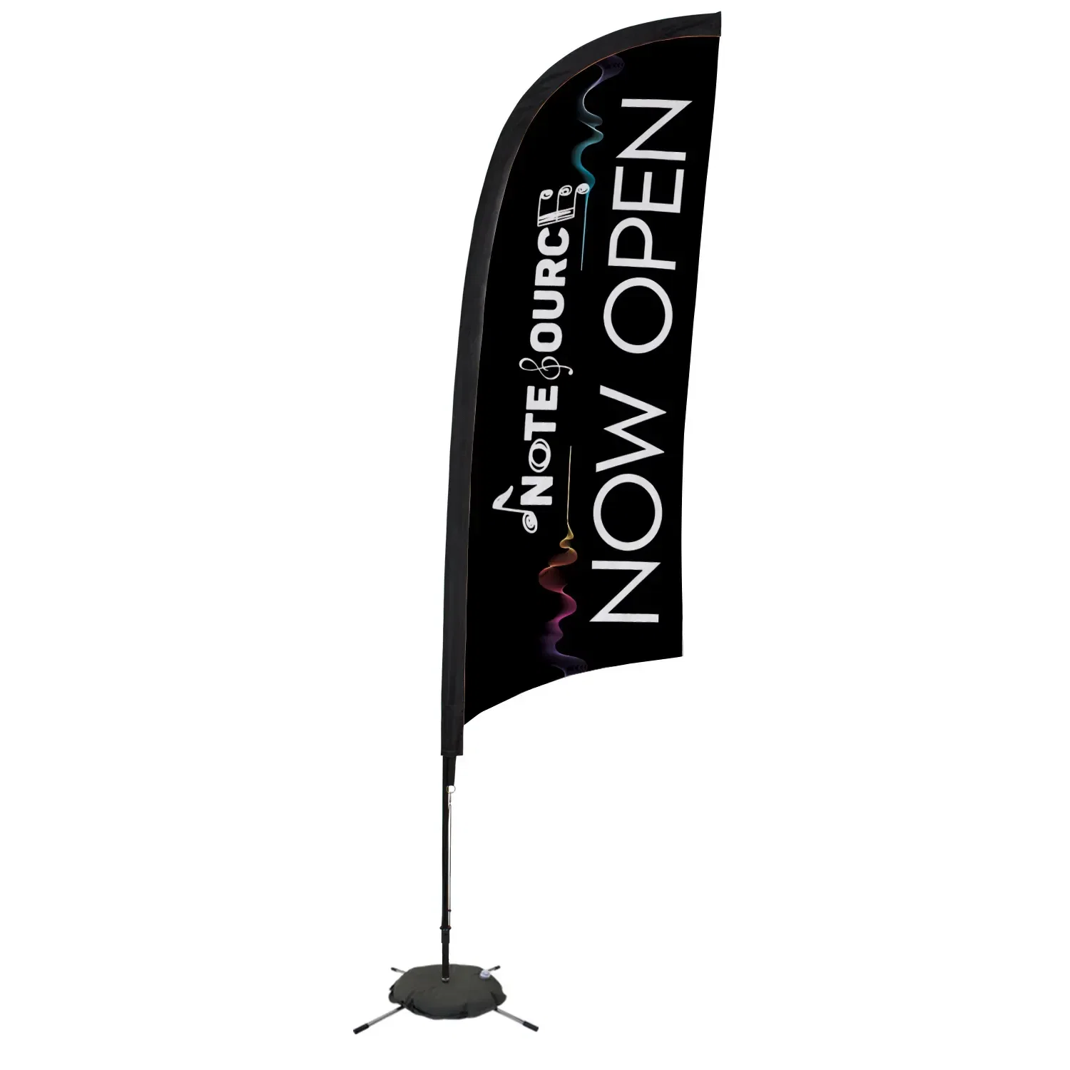 9' Elite Razor Nylon Sail Sign Kit (Single-Sided with Scissor Base) — view 5