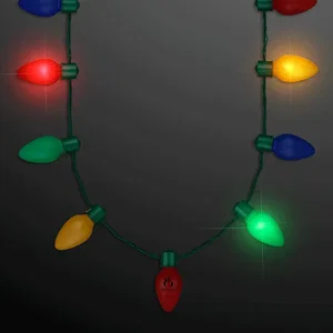 9 Lights Christmas Bulb Necklace