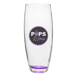 9 oz. Stemless Champagne Flute, Crystal Glass, 1-Color Imprint