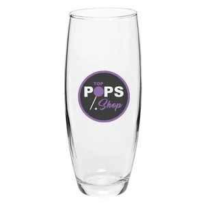 9 oz. Stemless Champagne Flute, Crystal Glass, 1-Color Imprint