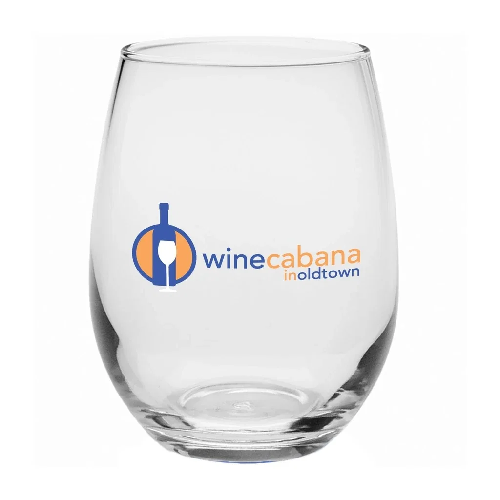 9 oz. Libbey ® Stemless Wine Glasses — Clear — view 2