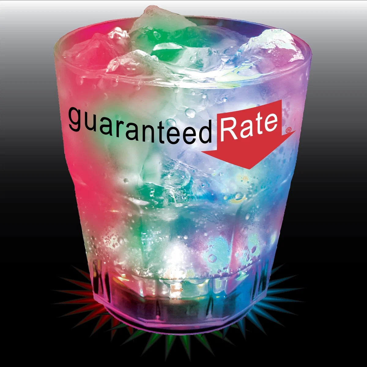 9 oz. Plastic Fluted Rocks Cup — view 2